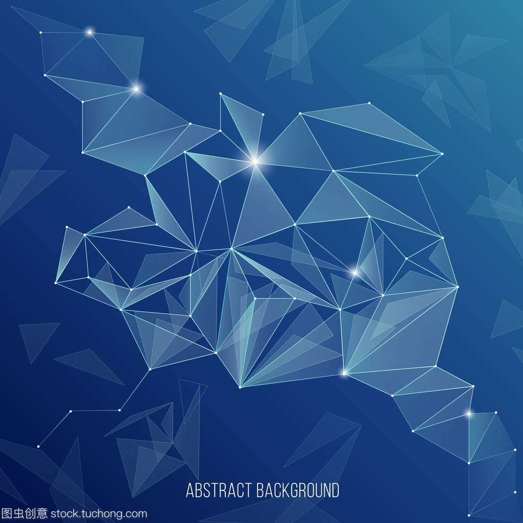 抽象网络技术背景。全球互联网,指向连接向量图