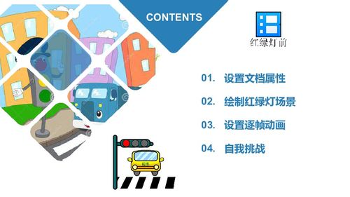 粤教版信息技术第四册上 第3课 红绿灯前——制作逐帧动画 课件设计（10张）